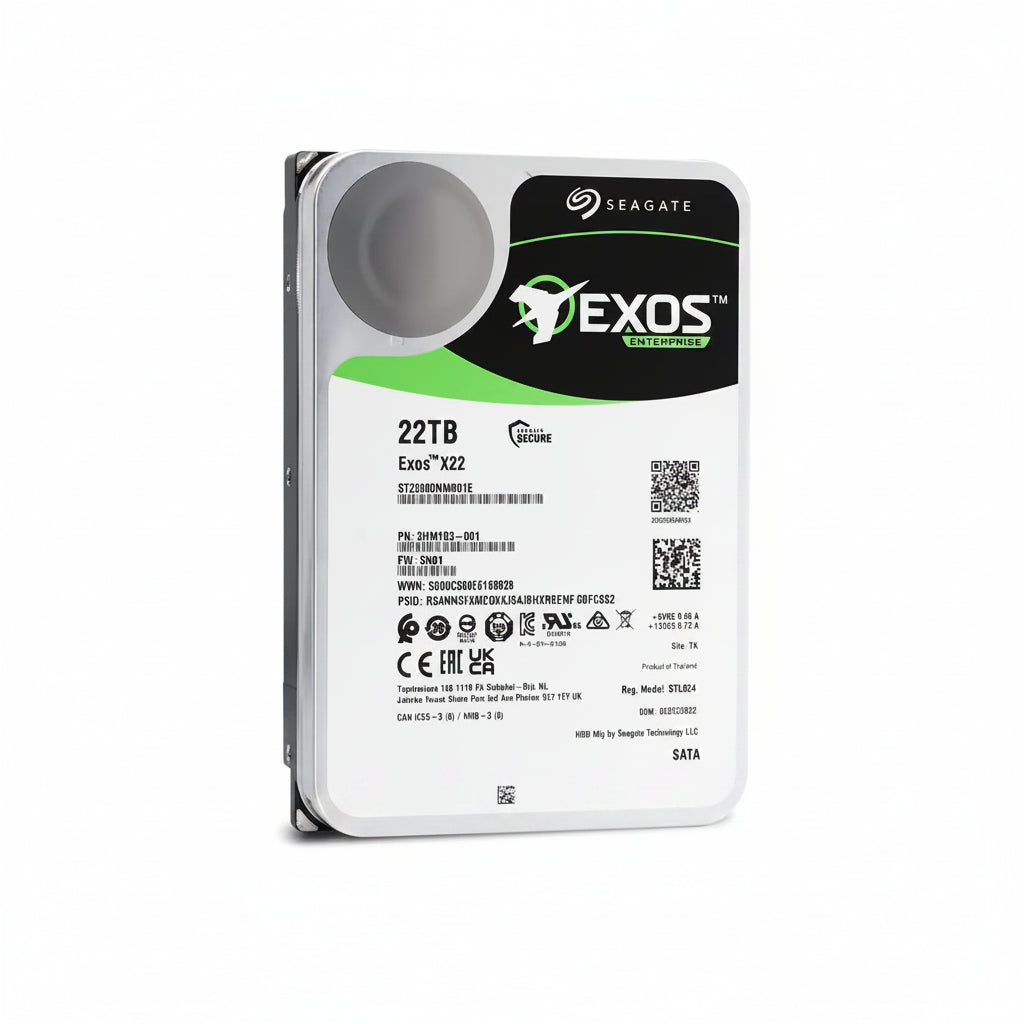 Seagate Exos X22 22TB 7200RPM Enterprise Internal Hard Drive ST22000NM000E