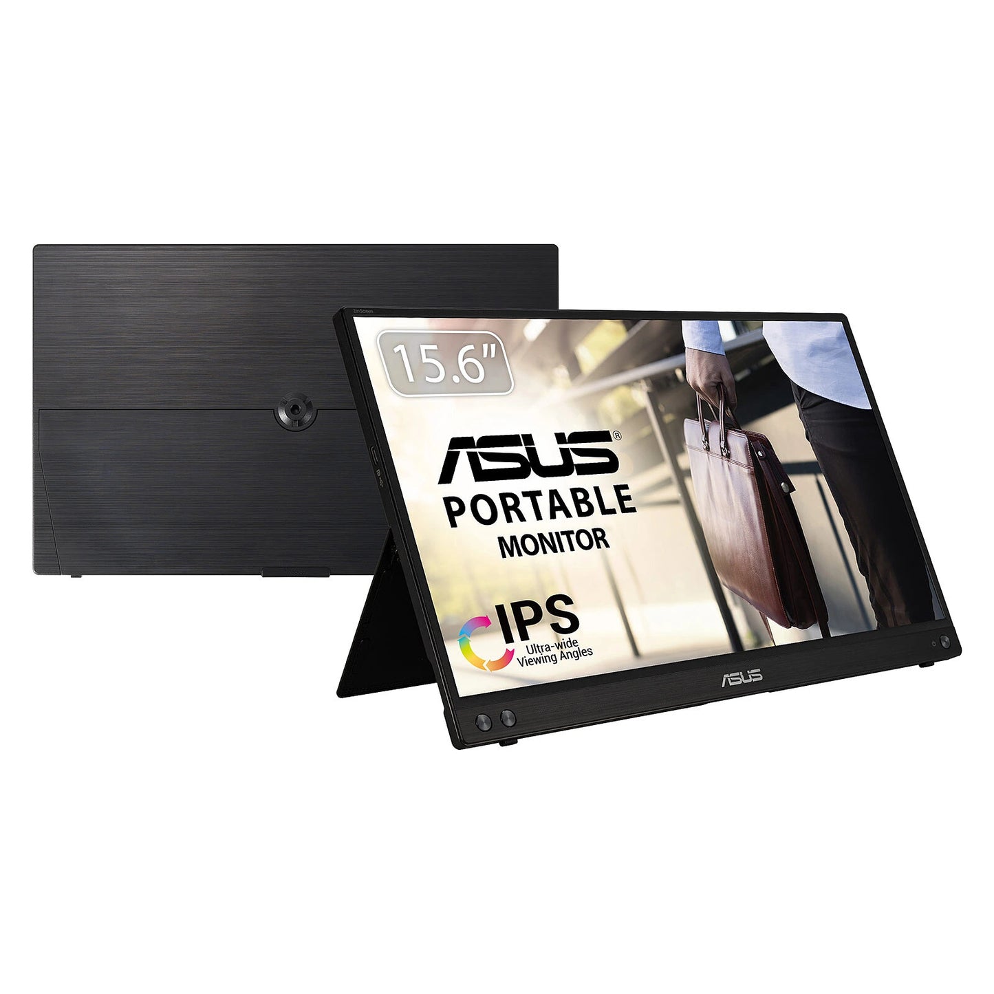 ASUS ZenScreen MB166C 15.6" 1920x1080 FHD IPS 60Hz USB-C Black Portable Monitor 18FO9D