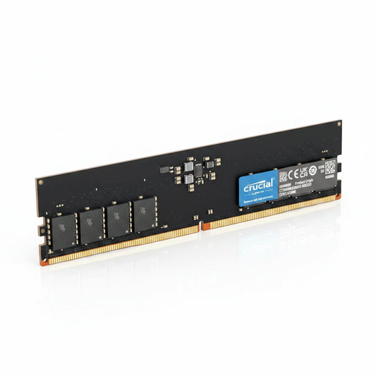 Crucial 16GB DDR5 5600MHz UDIMM Desktop RAM - CT16G56C46U5 Side View View