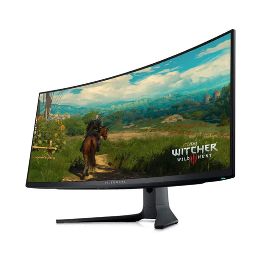 Dell Alienware AW3423DWF 34" QD-OLED HDMI WQHD Black Gaming Monitor KH4GCO Side View