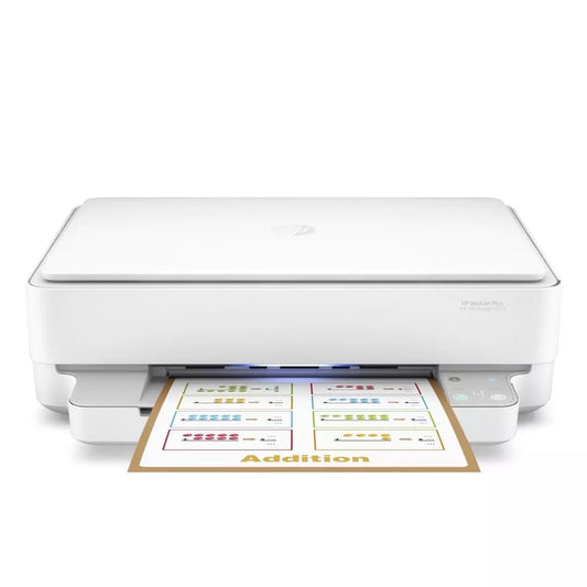 HP DeskJet Plus Ink Advantage 6075 Wireless All-in-One Inkjet Printer 5SE22C Front View