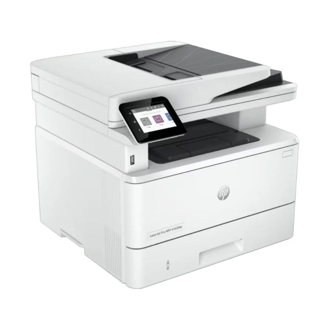 HP LaserJet Pro MFP 4103fdn All-in-One Monochrome Laser Printer 2Z628A Side View