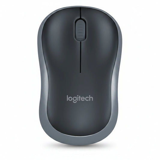 Logitech M85 Wireless Black Mouse Front View