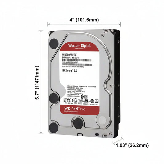 Western Digital WD Red Pro 24TB SATA 6Gb/s 7200RPM NAS HD WD241KFGX