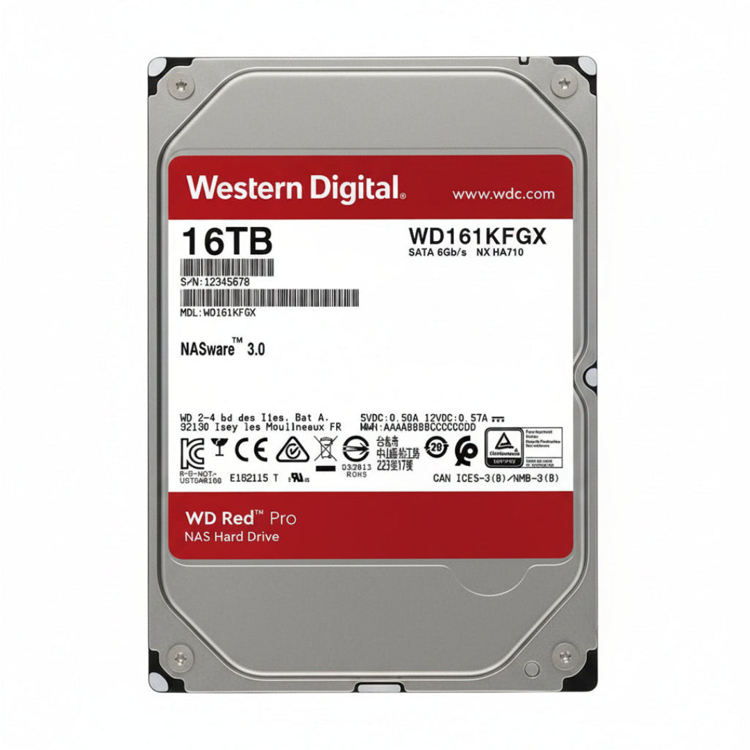 Western Digital WD Red Pro 16TB 7200RPM 512MB SATA NAS HDD WD161KFGX