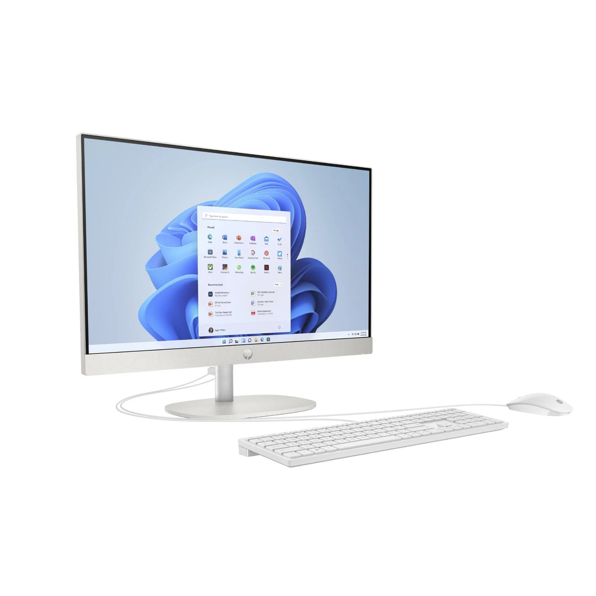 HP All In One 24 Ultra 7 155U 16GB 512GB 23.8" FHD Shell White DOS