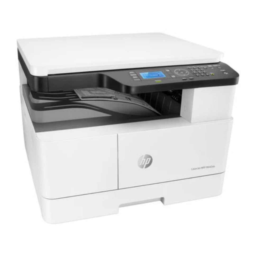 HP LaserJet MFP M442dn A3 Monochrome Printer 8AF71A Front View Right Side View