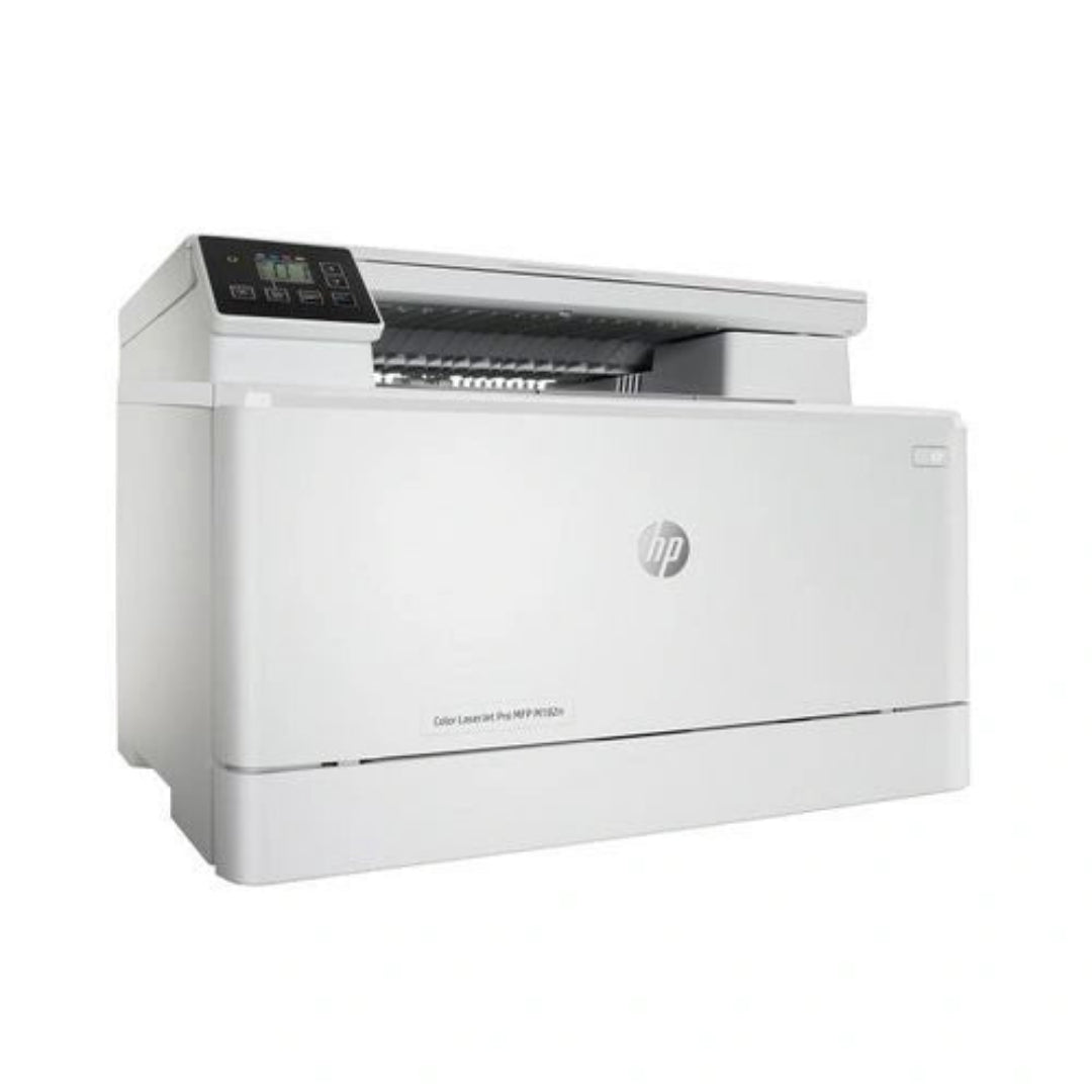 HP Color LaserJet Pro MFP M182n All-in-One Color Laser Printer 7KW54A Side View