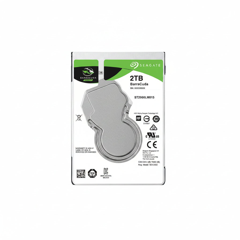 Seagate BarraCuda 2TB 2.5" SATA 5400RPM Internal HDD ST2000LM015