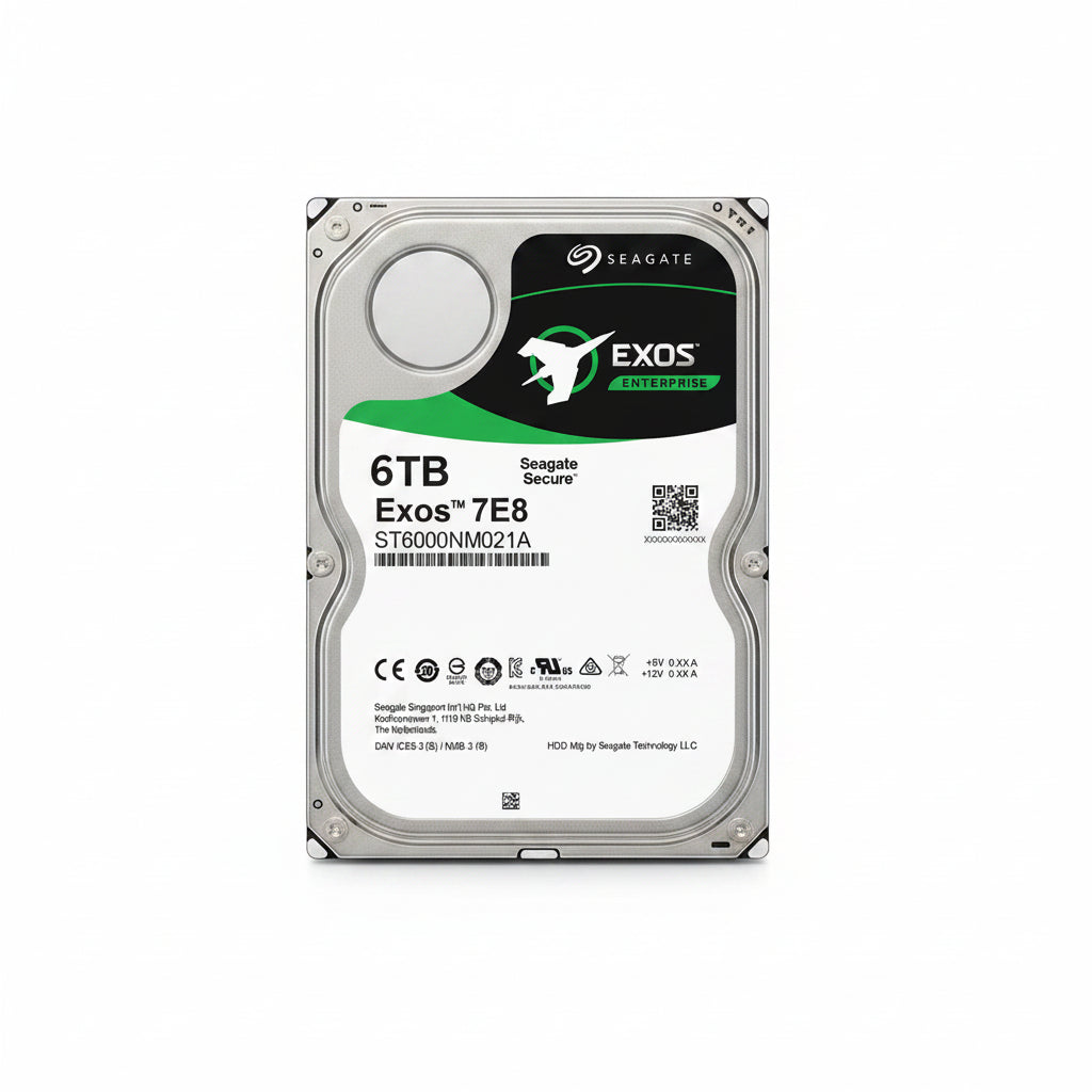 Seagate Exos 7E8 6TB 7200RPM Enterprise Hard Drive ST6000NM021A