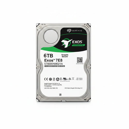 Seagate Exos 7E8 6TB 7200RPM Enterprise Hard Drive ST6000NM021A