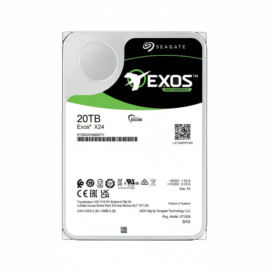Seagate Exos X24 20TB 3.5" Internal Enterprise Hard Drive ST20000NM007H
