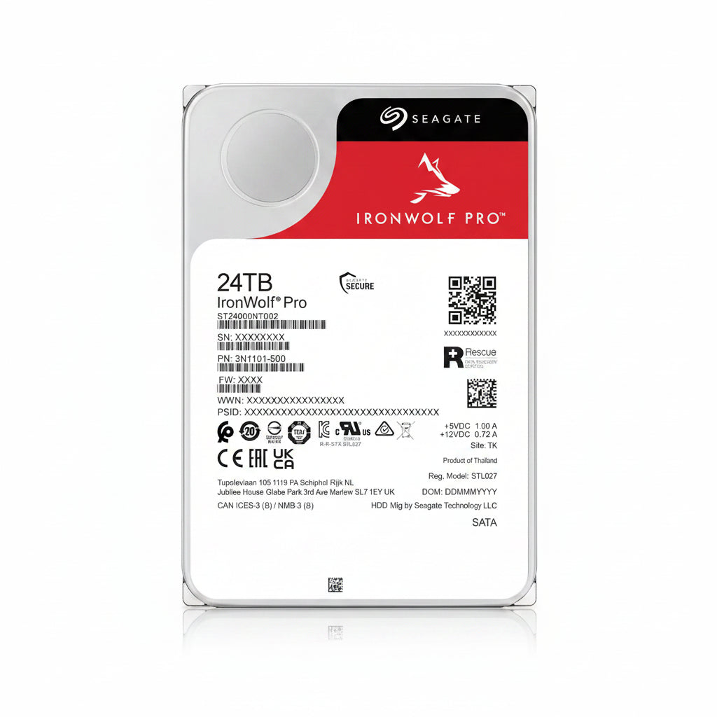 Seagate IronWolf Pro 24TB SATA III 6Gb/s 7200RPM NAS HDD ST24000NT001