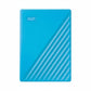 Western Digital My Passport 2TB Portable Sky Blue External Hard Drive WDBYVG0020BBL