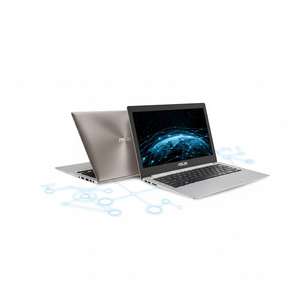 ASUS ZenBook Intel i7-6500U 12GB 512GB GeForce 940M 2GB 13.3" Touch HD C8KG82 Front Back View