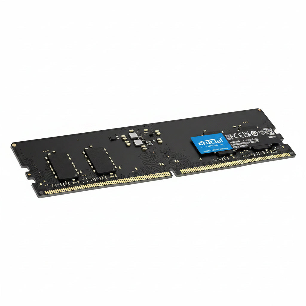 Crucial 16GB DDR5 5600MHz UDIMM Desktop RAM - CT16G56C46U5 Side View 