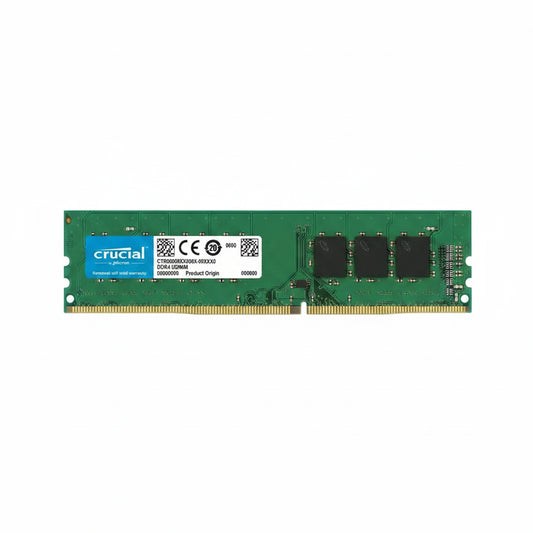 Crucial Basics 8GB DDR4-3200 UDIMM Desktop RAM CB8GU3200E front View