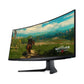 Dell Alienware AW3423DWF 34" QD-OLED HDMI WQHD Black Gaming Monitor KH4GCO Side View
