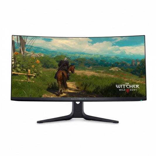 Dell Alienware AW3423DWF 34" QD-OLED HDMI WQHD Black Gaming Monitor KH4GCO Front View