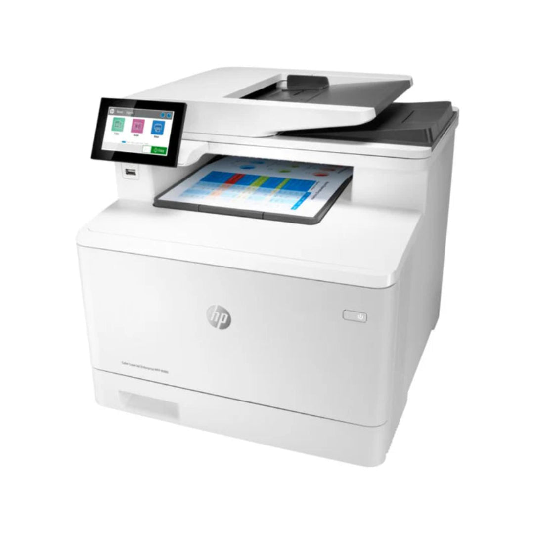 HP Color LaserJet Enterprise MFP M480f All-in-One Color Laser Printer 3QA55A Side View