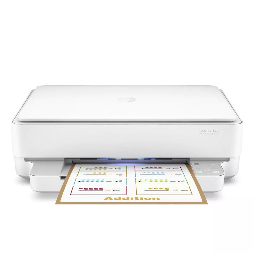 HP DeskJet Plus Ink Advantage 6075 Wireless All-in-One Inkjet Printer 5SE22C Front View