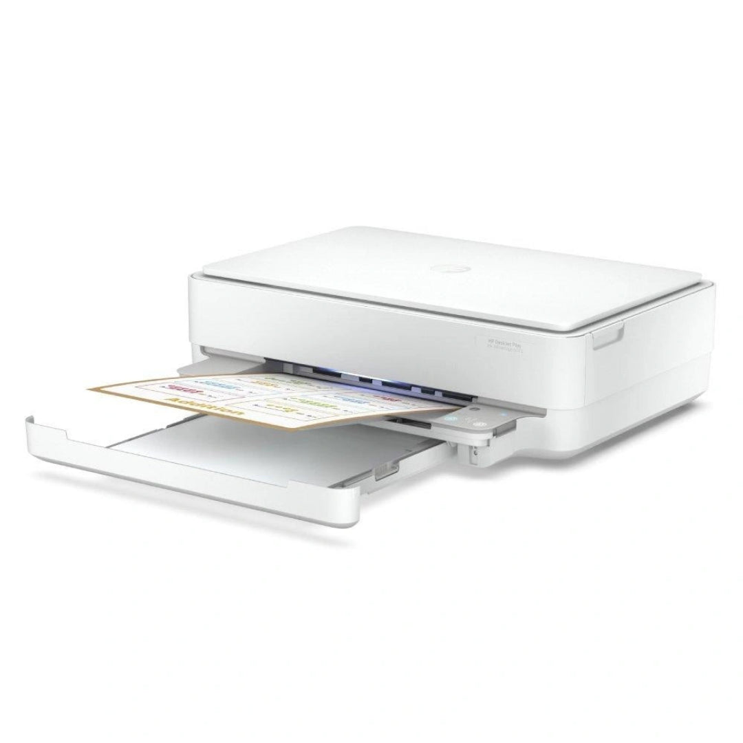 HP DeskJet Plus Ink Advantage 6075 Wireless All-in-One Inkjet Printer 5SE22C Side View