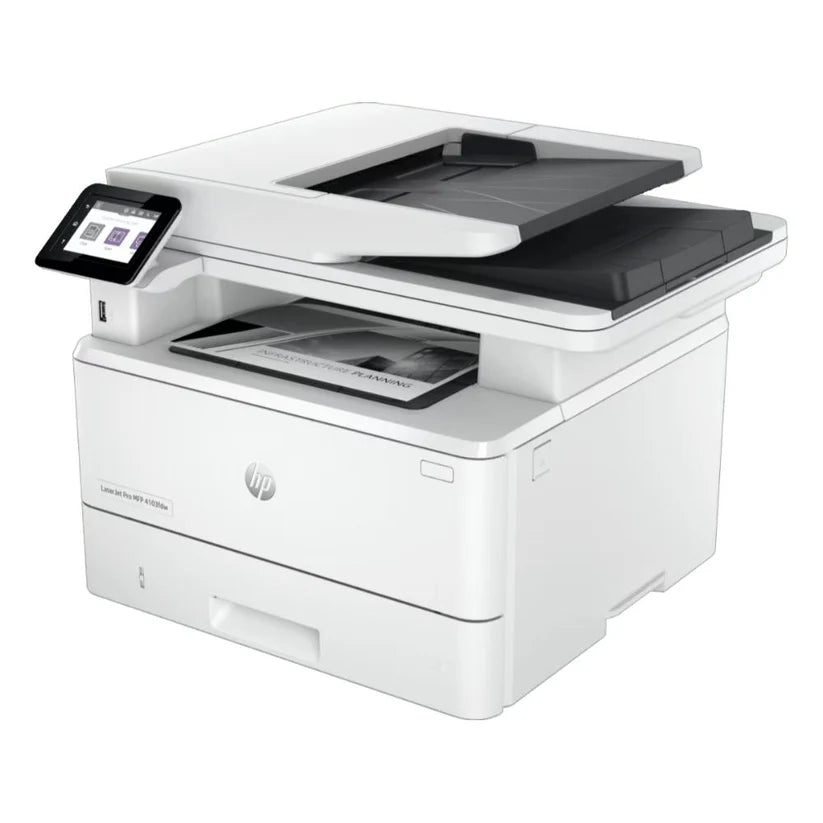 HP LaserJet Pro MFP4103fdw Wireless Monochrome All-in-One Laser Printer 2Z629A Side View
