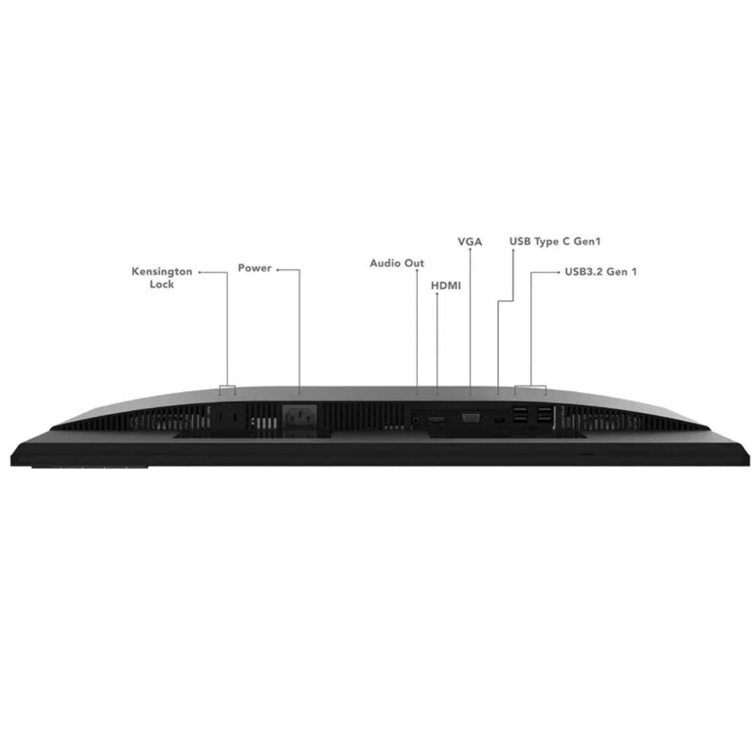 Lenovo L27m-30 27" Full HD IPS USB-C 75W Built-in Speakers Monitor 66D1GAC1UK Back View