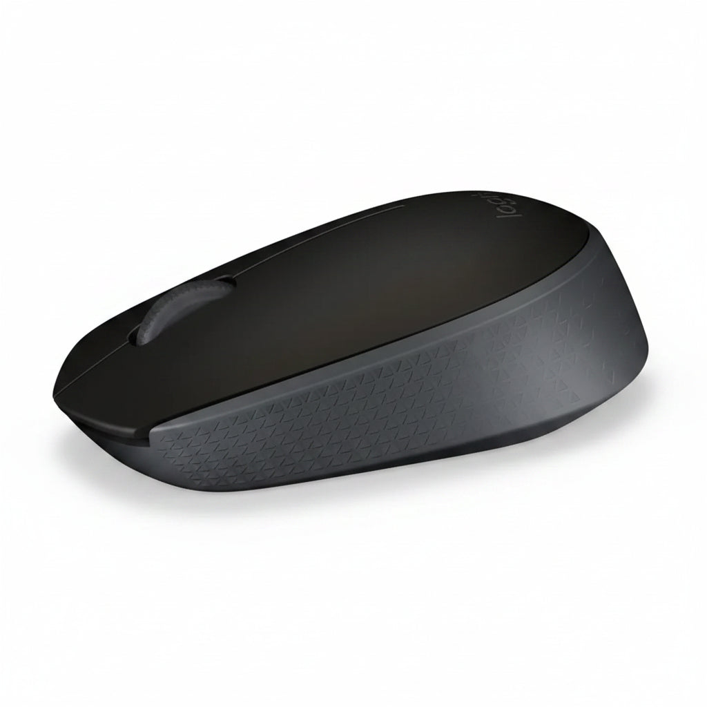 Logitech M171 Wireless Black Mouse Side View