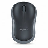Logitech M85 Wireless Black Mouse Front View