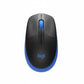 Logitech M190 Wireless Black/Blue Mouse Front View