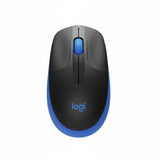 Logitech M190 Wireless Black/Blue Mouse Front View