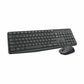 Logitech MK235 Wireless Black Keyboard and Mouse Combo Side View