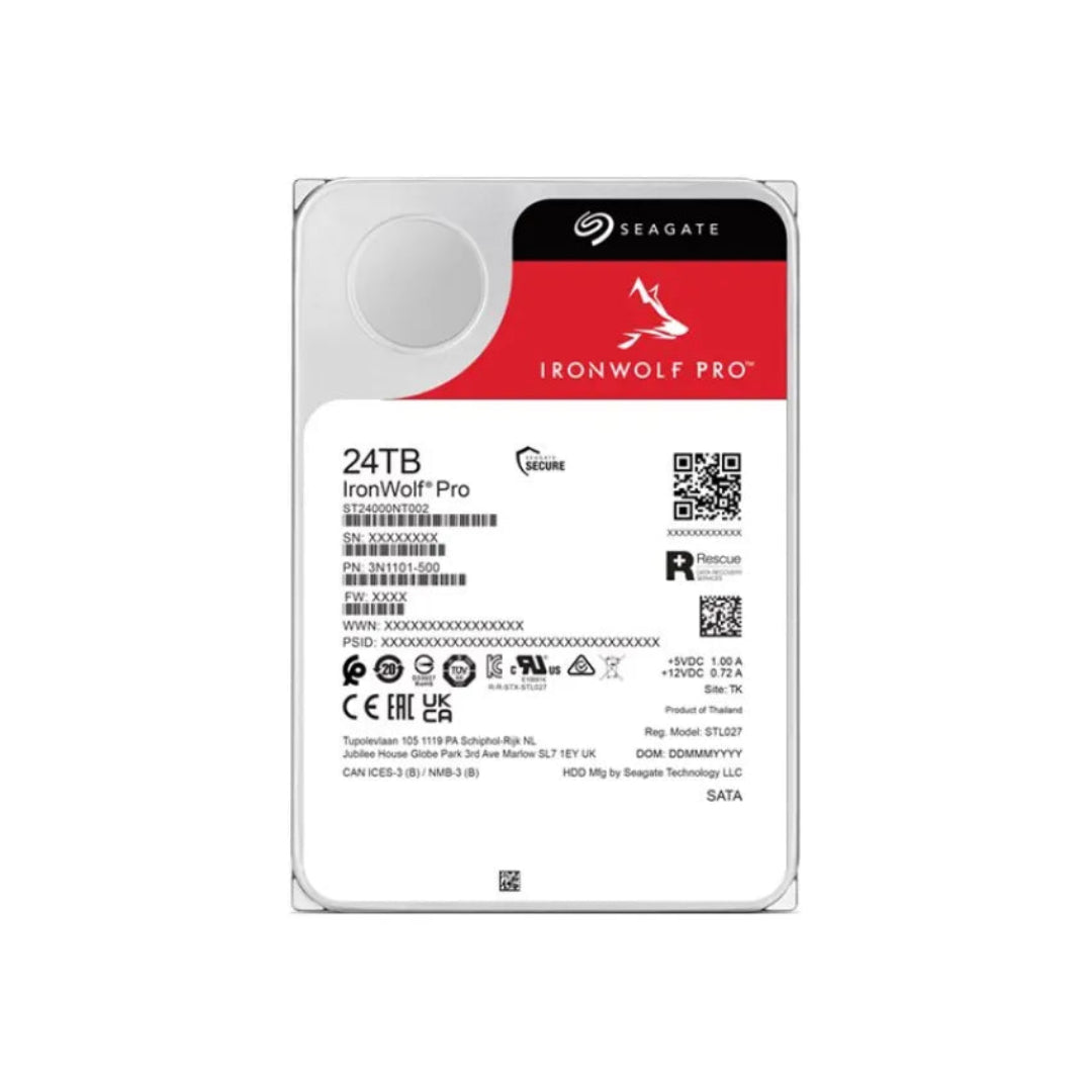 Seagate IronWolf Pro 24TB SATA III 6Gb/s 7200RPM NAS HDD ST24000NT002