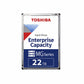 Toshiba MG10F 22TB Enterprise 7200RPM, 1GB Cache 3.5 Internal HDD MG10SFA22TE