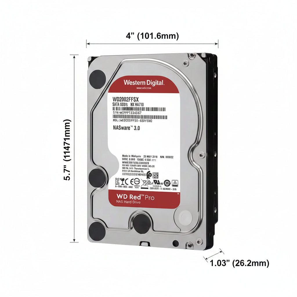 Western Digital WD Red Pro 24TB SATA 6Gb/s 7200RPM NAS HD WD241KFGX