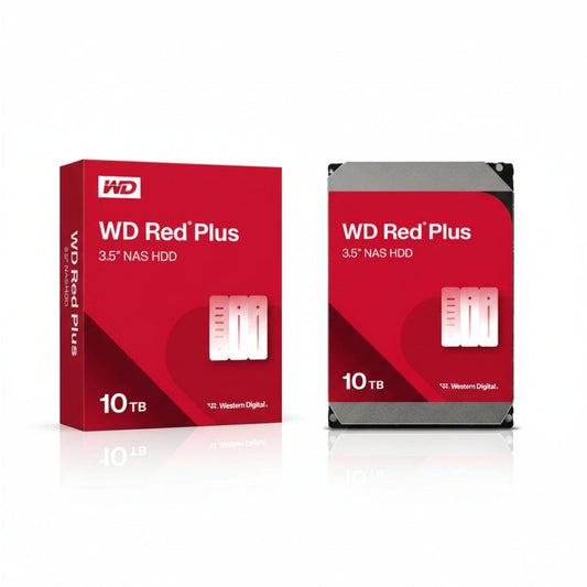 Western Digital WD Red Plus 10TB 7200RPM 512MB SATA NAS HDD WD100EFGX