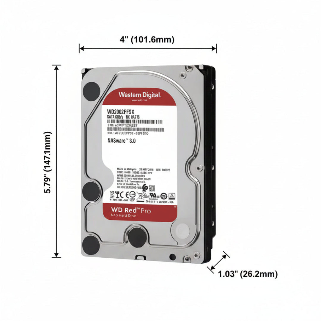 Western Digital WD Red Pro 10TB 7200RPM 512MB SATA NAS HDD WD103KFBX