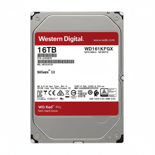 Western Digital WD Red Pro 16TB 7200RPM 512MB SATA NAS HDD WD161KFGX
