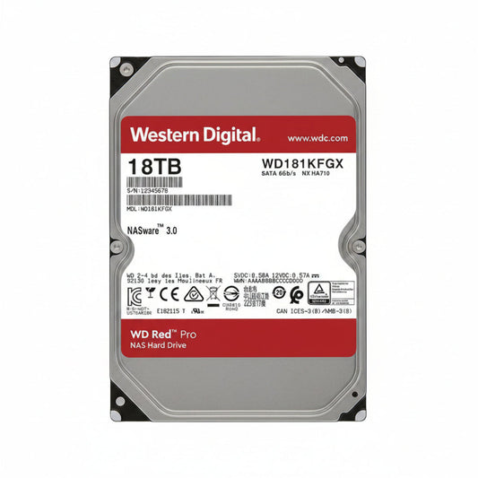 Western Digital WD Red Pro 18TB 7200RPM 512MB SATA NAS HDD WD181KFGX